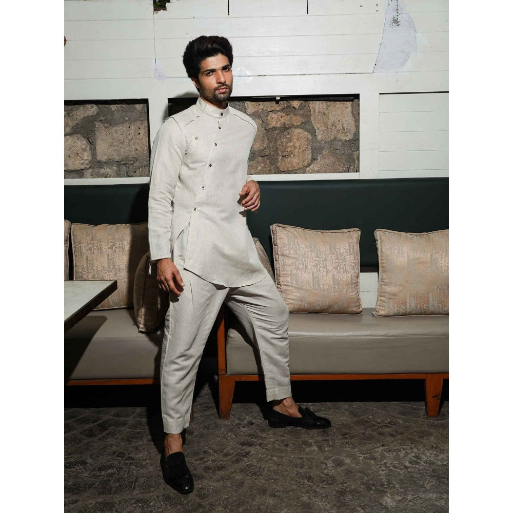 Echke Ecru Linen Co-ord (Set of 2)