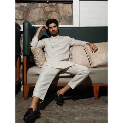 Echke Ecru Linen Co-ord (Set of 2)