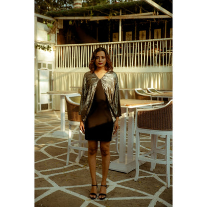 Echke Dress with Cape Feature