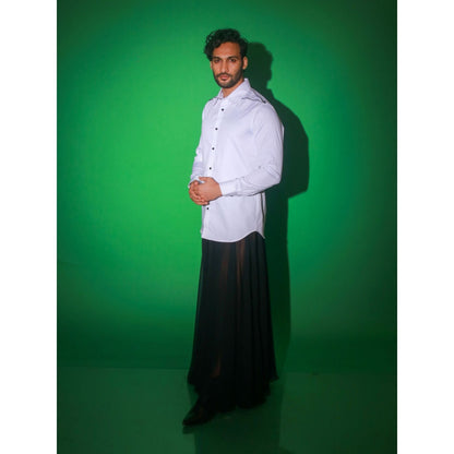 Echke White Solid Shirt