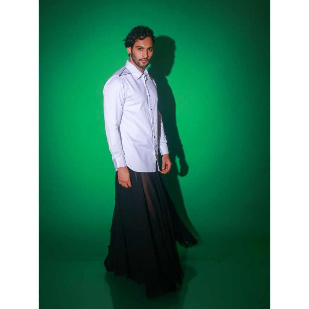 Echke White Solid Shirt