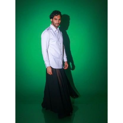 Echke White Solid Shirt
