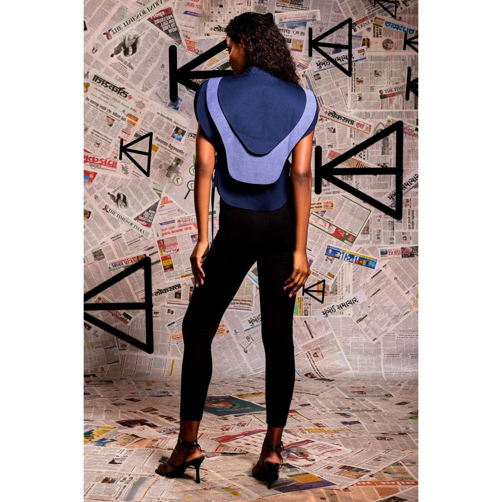 Echke Blue Armoured Top