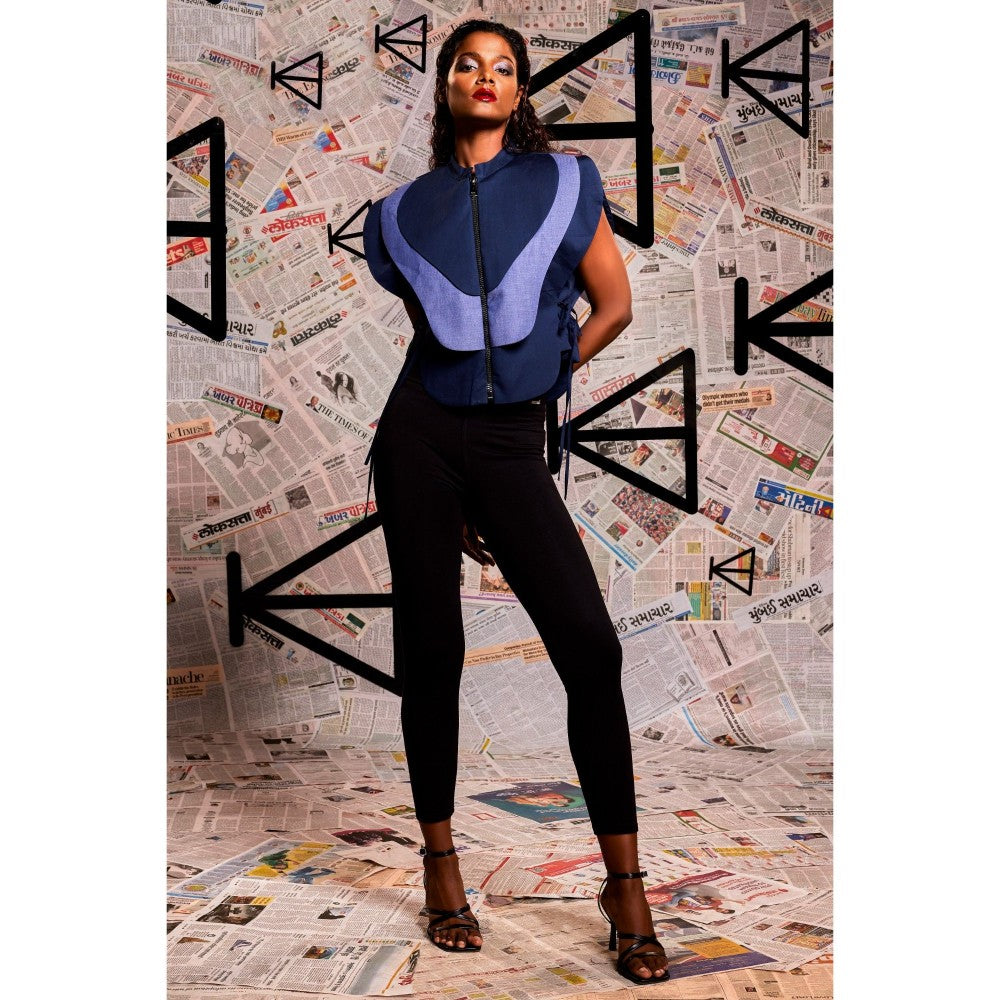 Echke Blue Armoured Top