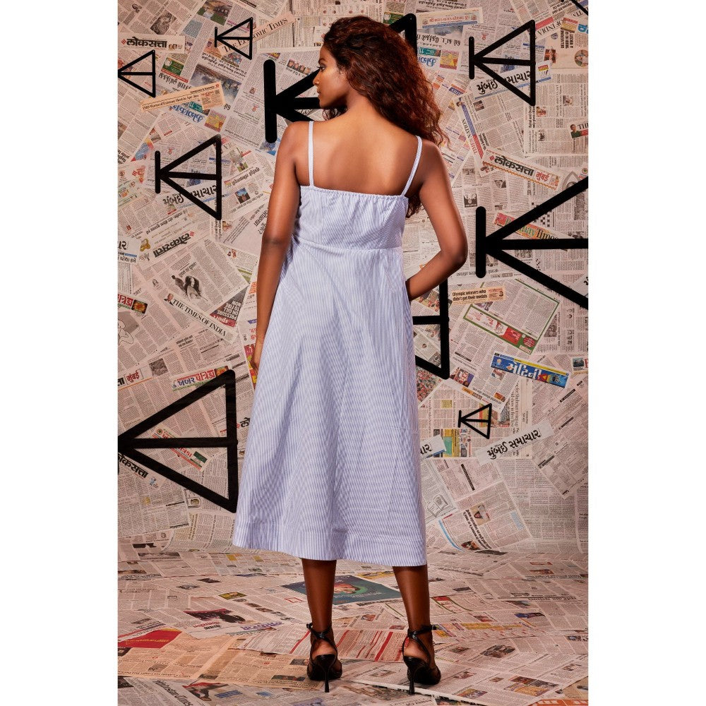 Echke Blue Empire Style Dress