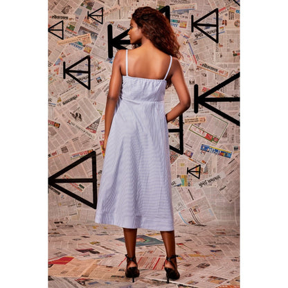 Echke Blue Empire Style Dress