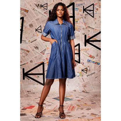 Echke Denim Short Dress