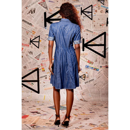 Echke Denim Short Dress