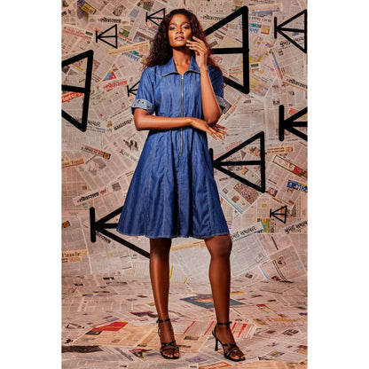 Echke Denim Short Dress