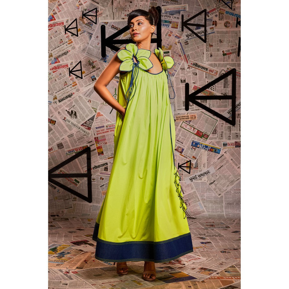 Echke Long Green Dress