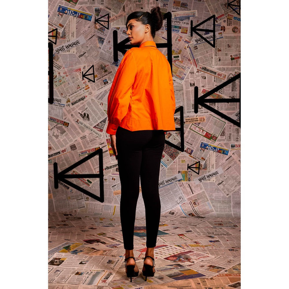 Echke Slant Orange Top