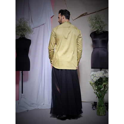 Echke Moss Khaki Pearl Lycra Shirt