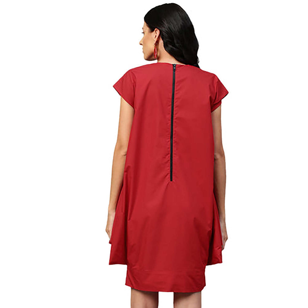 Echke Red Sleeveless Dress