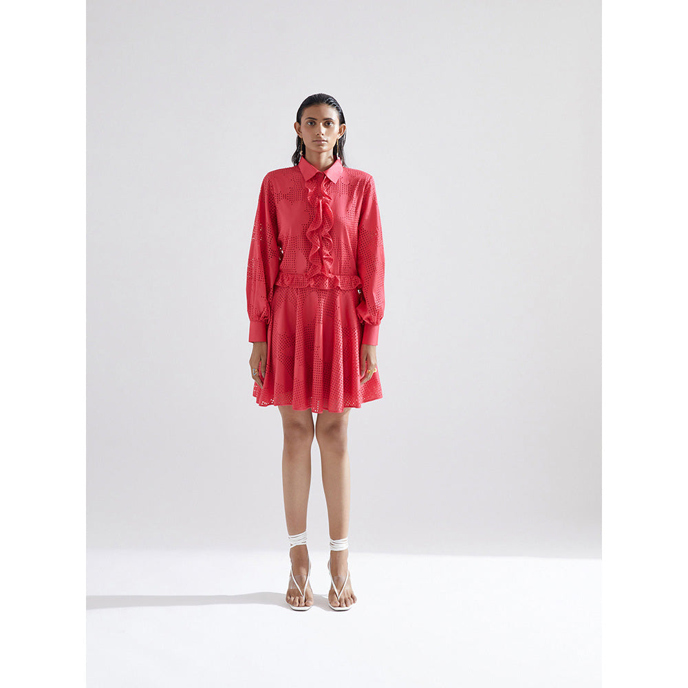 EchoStudio Red Amaryllis Dress
