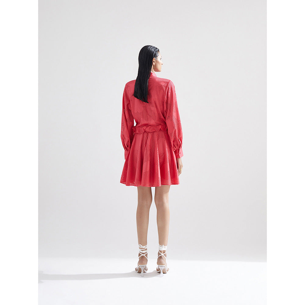 EchoStudio Red Amaryllis Dress