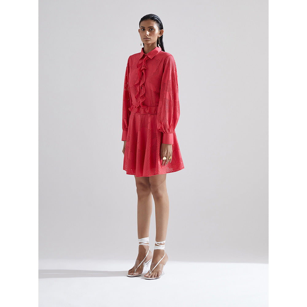 EchoStudio Red Amaryllis Dress