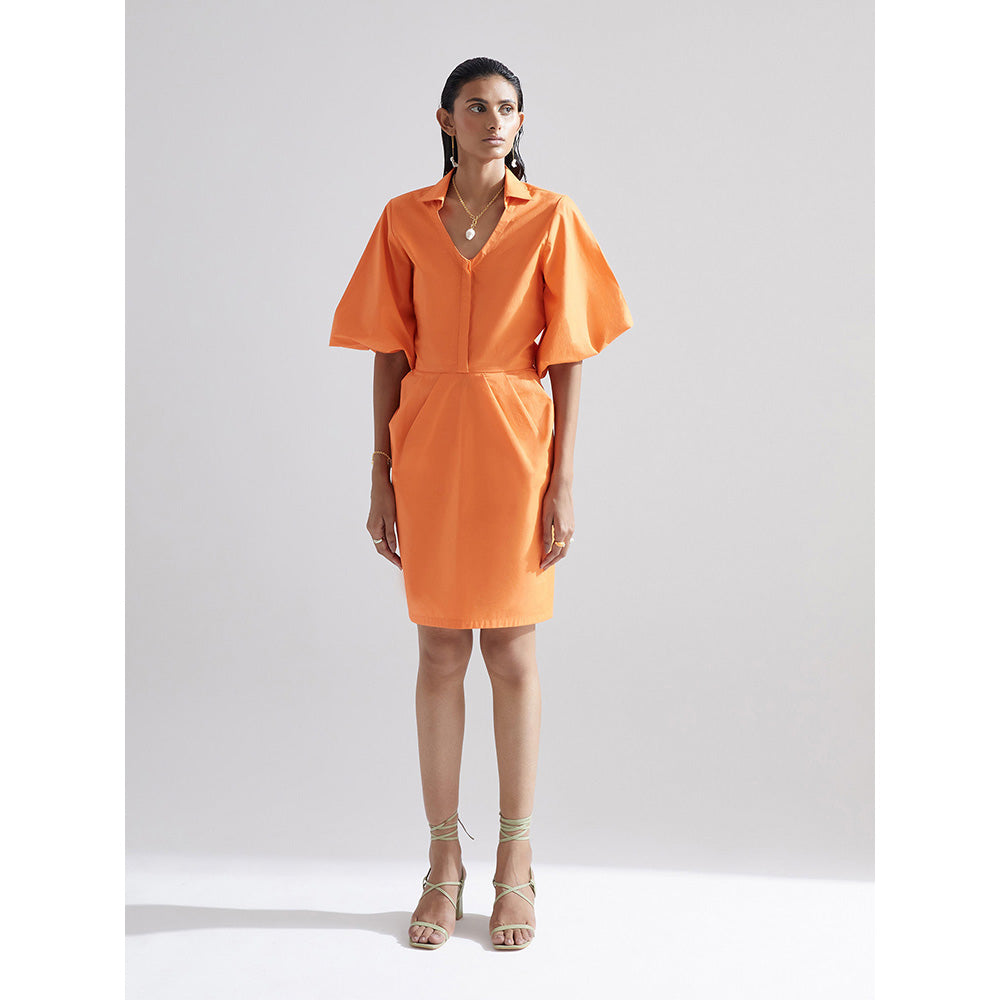 EchoStudio Orange Tulip Dress