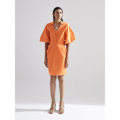 EchoStudio Orange Tulip Dress