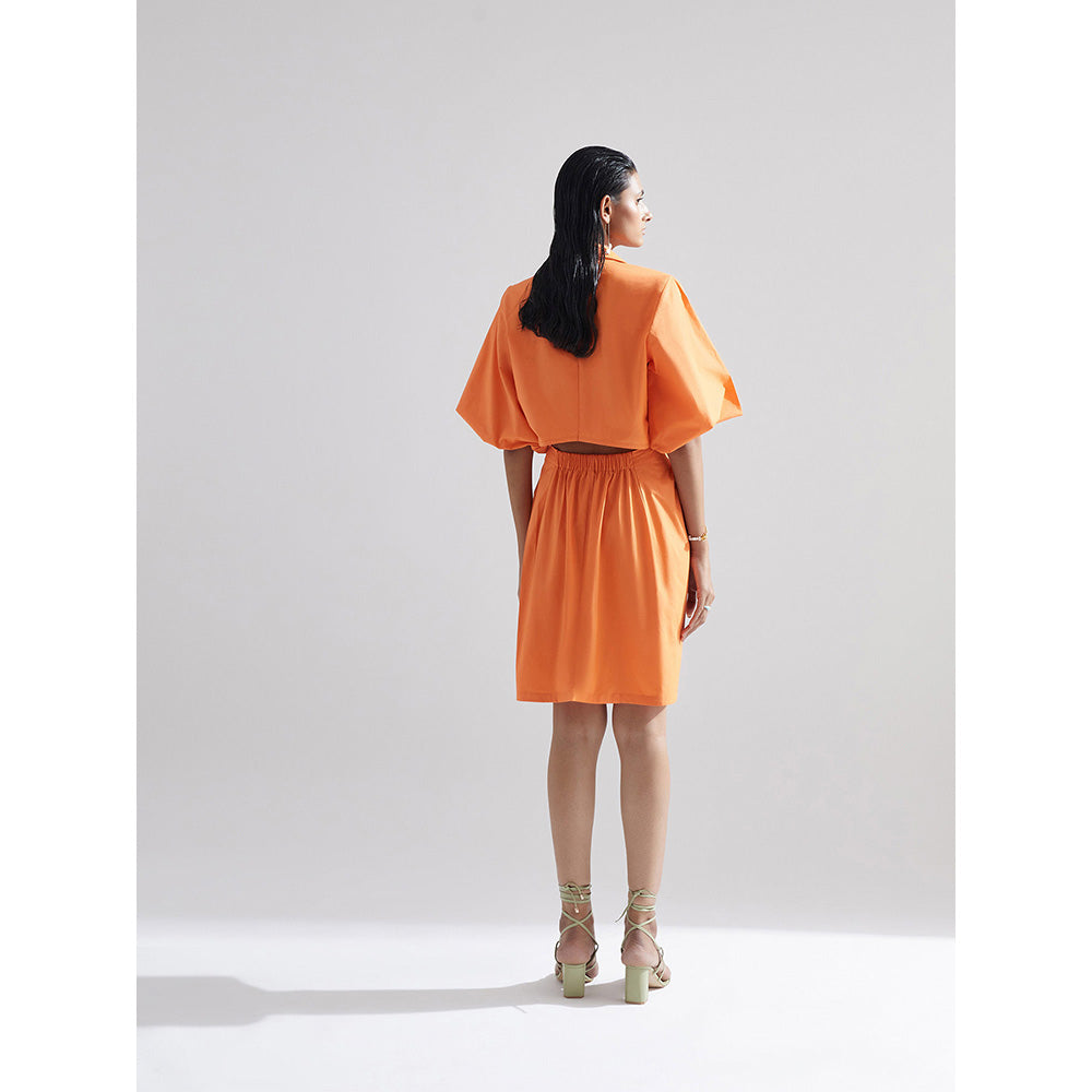 EchoStudio Orange Tulip Dress