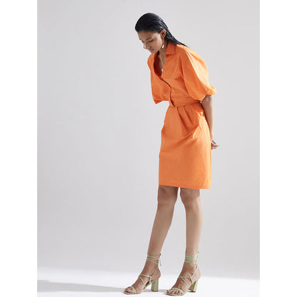 EchoStudio Orange Tulip Dress