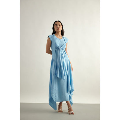 EchoStudio Blue Flow Dress
