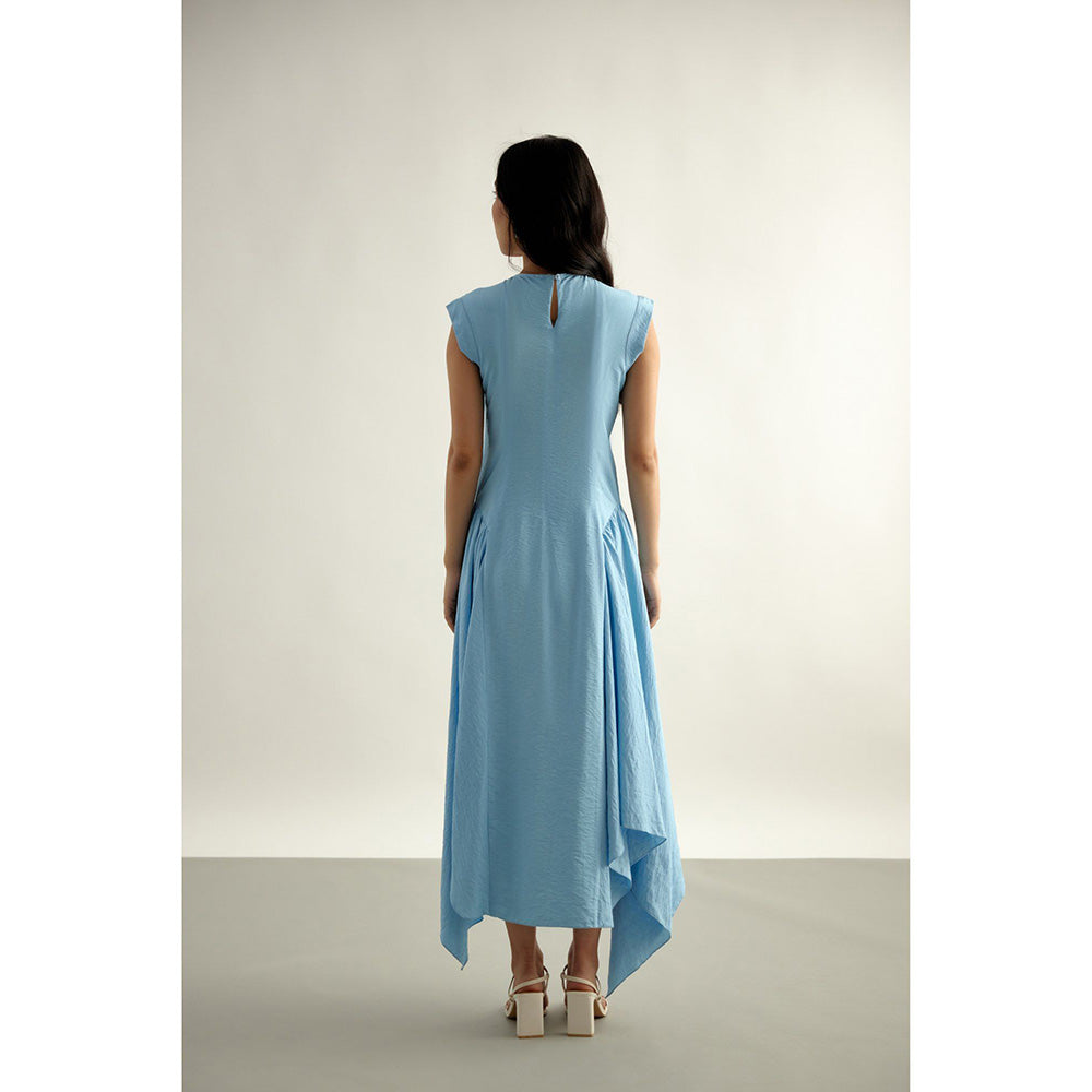 EchoStudio Blue Flow Dress