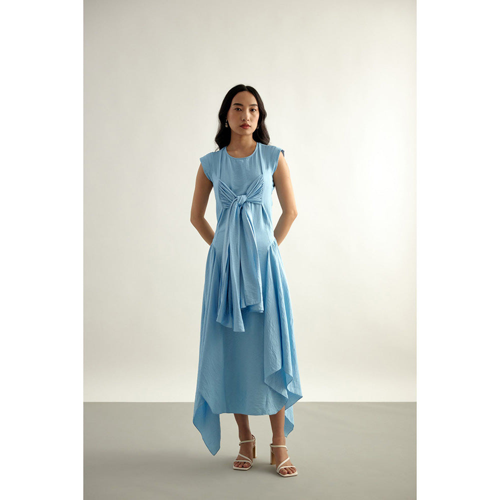 EchoStudio Blue Flow Dress