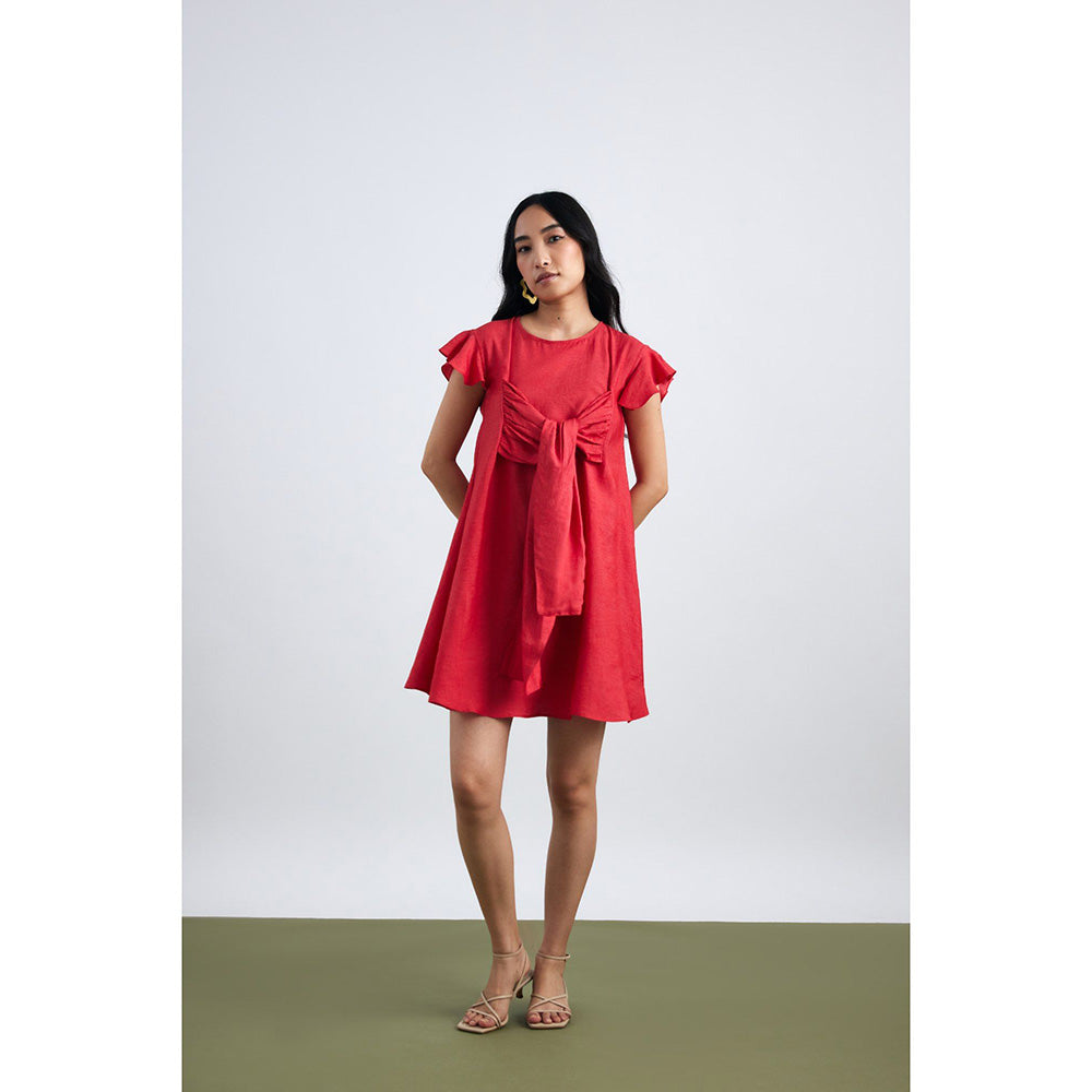 EchoStudio Kim Front Tie Up Dress
