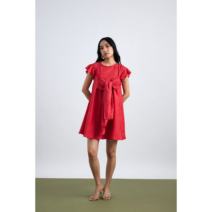 EchoStudio Kim Front Tie Up Dress