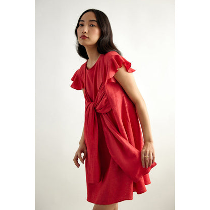 EchoStudio Kim Front Tie Up Dress