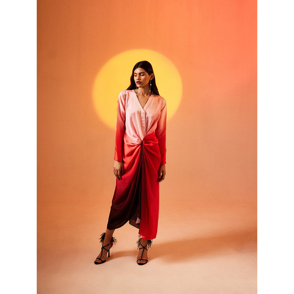 EchoStudio Rose A-Line Dress