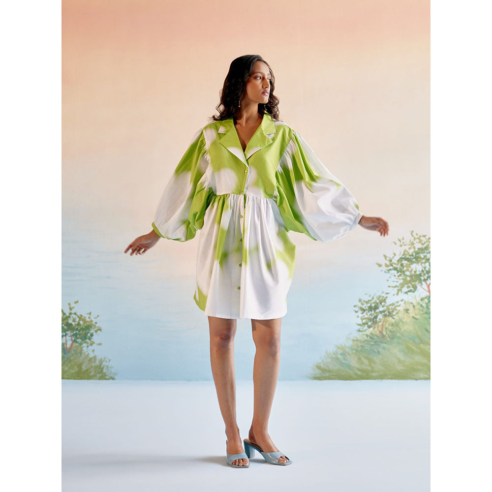 EchoStudio Green Carla Lily Dress