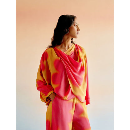 EchoStudio Orange Echo Ruby Co-Ord (Set of 2)