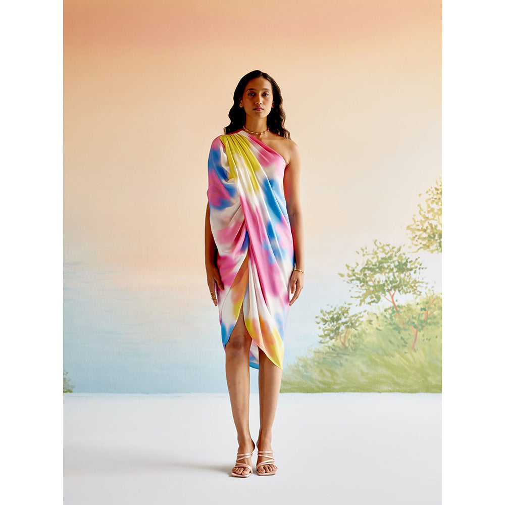 EchoStudio Multi-Colour Echo Lagoon Dress