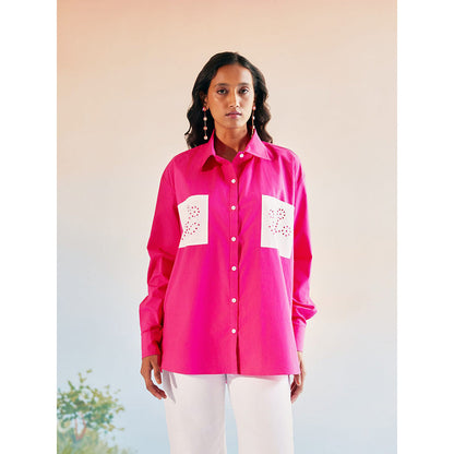 EchoStudio Pink Echo Flora Shirt