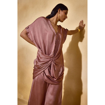 EchoStudio Mocha Solid Co-Ord (Set of 2)