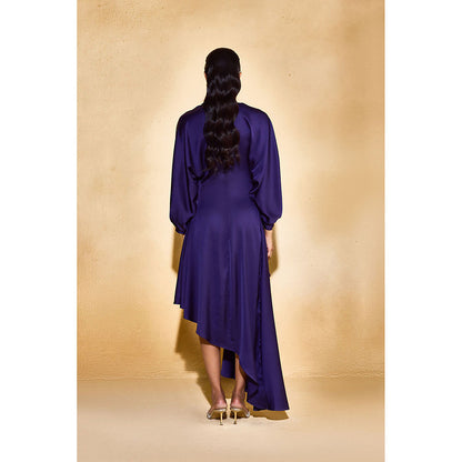 EchoStudio Purple Lowe Solid Dress