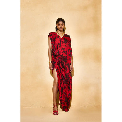 EchoStudio Red Raya Dress