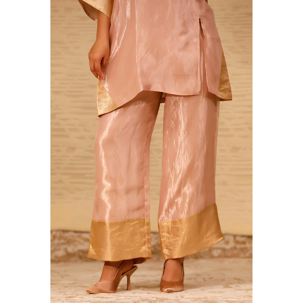 EEDA Pink Across Front Solid Co-Ord (Set of 2)