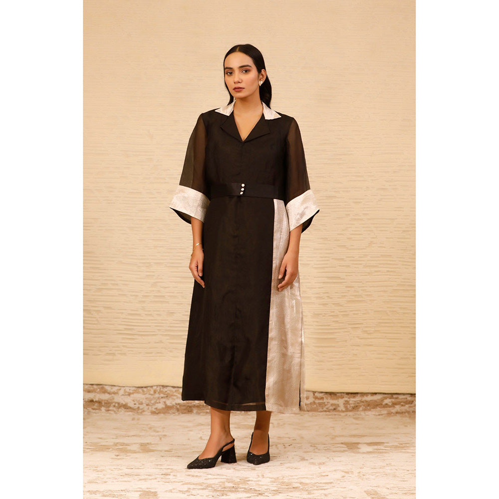 EEDA Black Ankle Length Coat Dress (Set of 2)