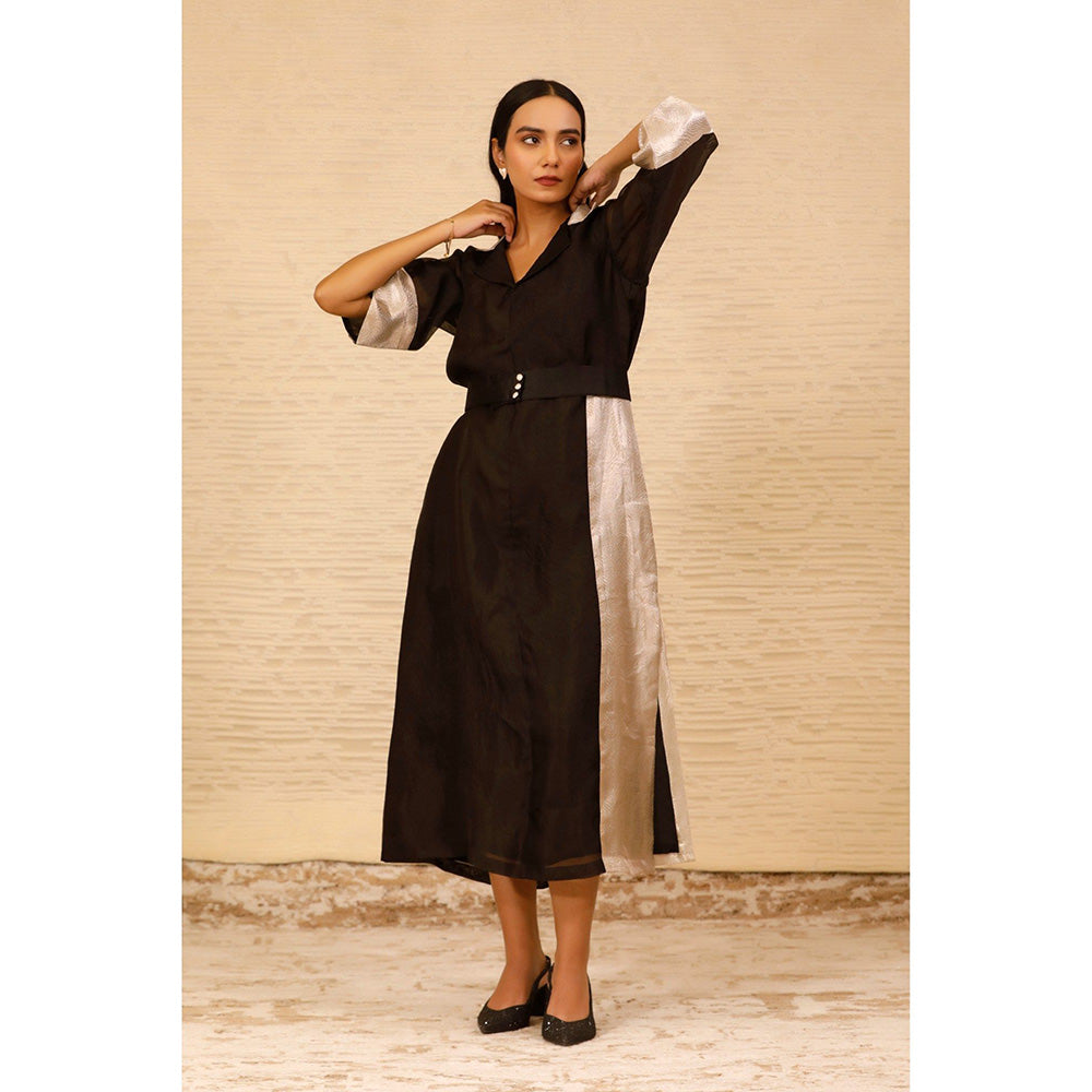 EEDA Black Ankle Length Coat Dress (Set of 2)