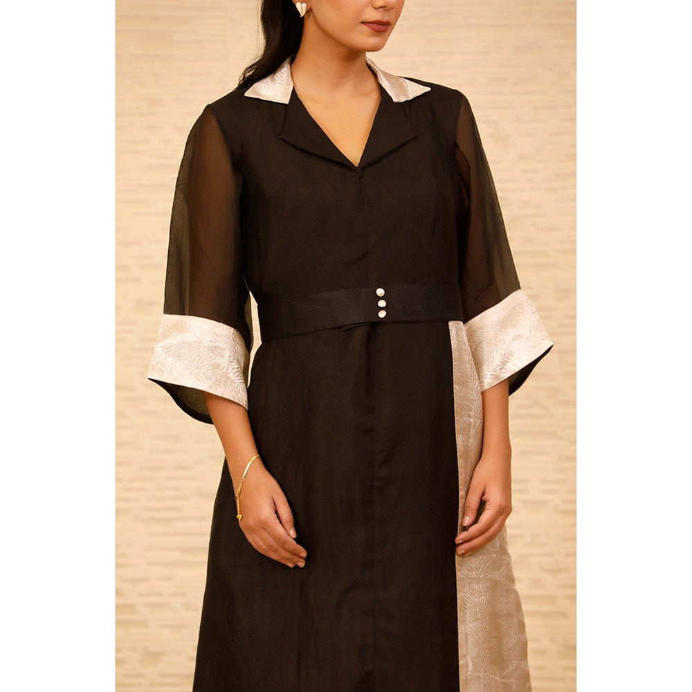 EEDA Black Ankle Length Coat Dress (Set of 2)