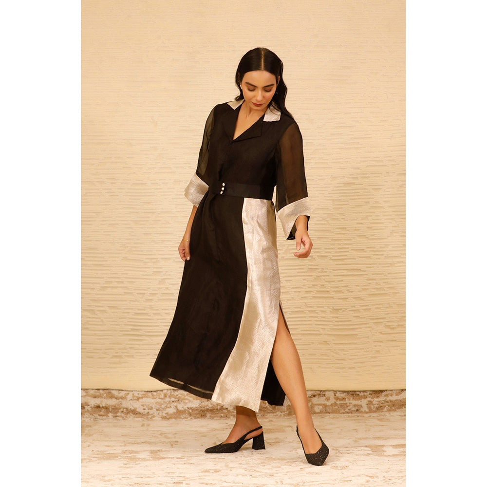 EEDA Black Ankle Length Coat Dress (Set of 2)