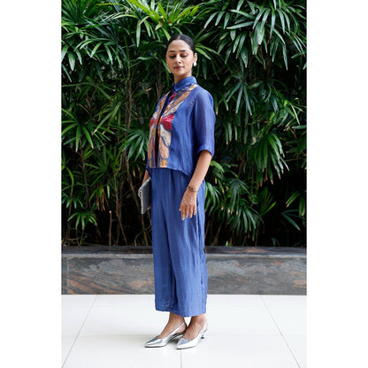 EEDA Blue Patch Co-Ord (Set of 2)