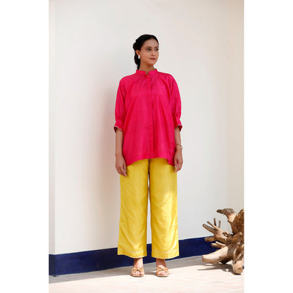 EEDA Rihla Silk Embroidered Kurta and Pant