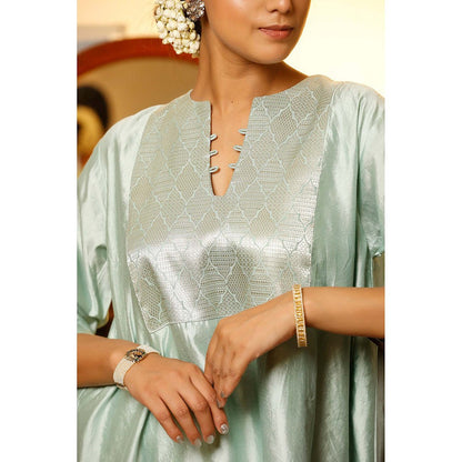 EEDA Blue Woven Kurta with Pant