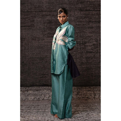 EEDA Gulnara Aqua Co-Ord Set