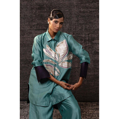 EEDA Gulnara Aqua Co-Ord Set