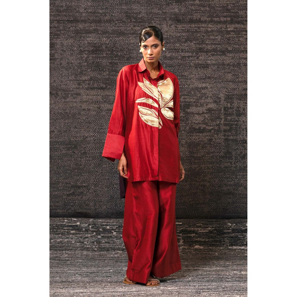 EEDA Red Gulnara Pink Co-Ord Set