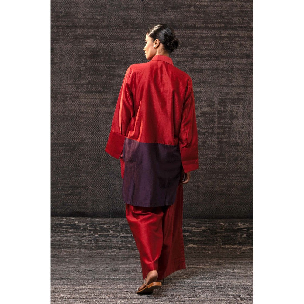 EEDA Red Gulnara Pink Co-Ord Set